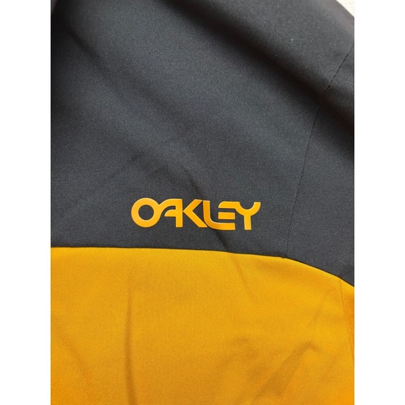 Oakley TNP TBT Shell Jacket Mens Amber Yellow Blackout Snowboard Ski XL NWT - Picture 9 of 12